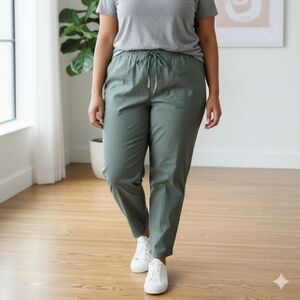 iyla Lycell/Cotton Blend Green Pants Size 3X W 23-26" R 15" I 28"